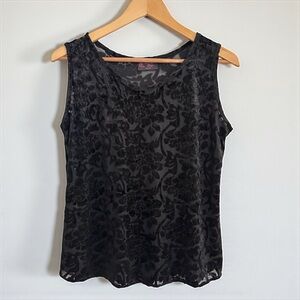 Black Floral Top